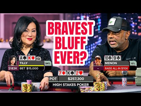 110,000달러 거액의 판돈에 대한 허세, 10대 거액의 포커!